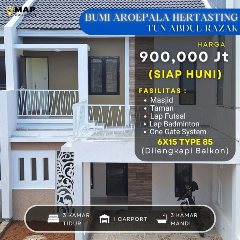 Rumah Modern 2 Lantai Di Hertasting Lokasi Strategis Harga 900 Juta!