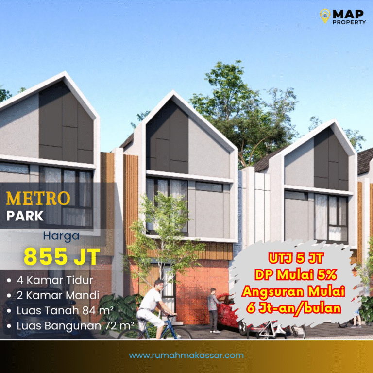 Rumah 2 Lantai Tengah Kota Makassar Lokasi Sangat Strategis, Hanya 800 Jutaan!