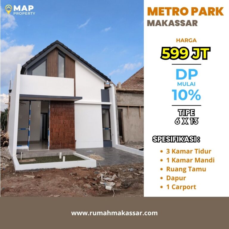 Miliki Sekarang Rumah Tengah Kota Makassar Akses Mudah Ke Pusat Kota, Harga Mulai 500 Jutaan!