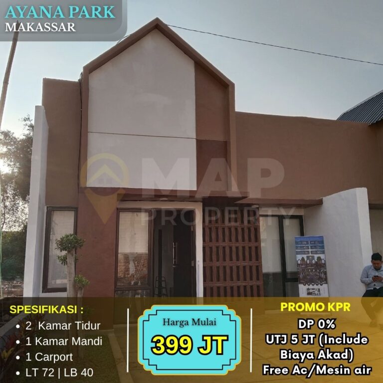 Promo DP 0% Rumah Cantik Dekat Bandara Lokasi Strategis, Hanya 399 Jutaan!