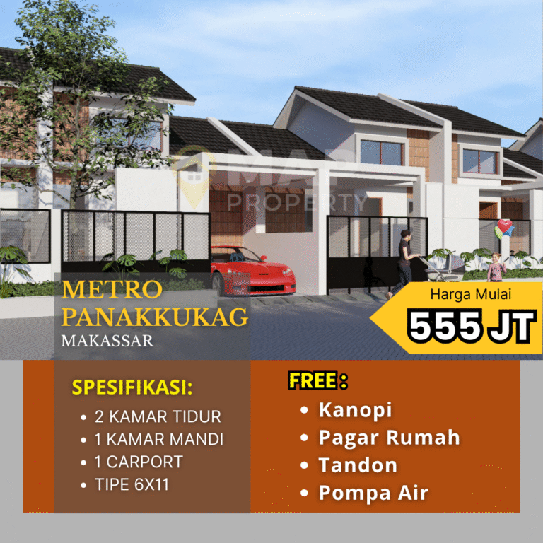 Metro Panakkukang Rumah Terbaru Tengah Kota Makassar!