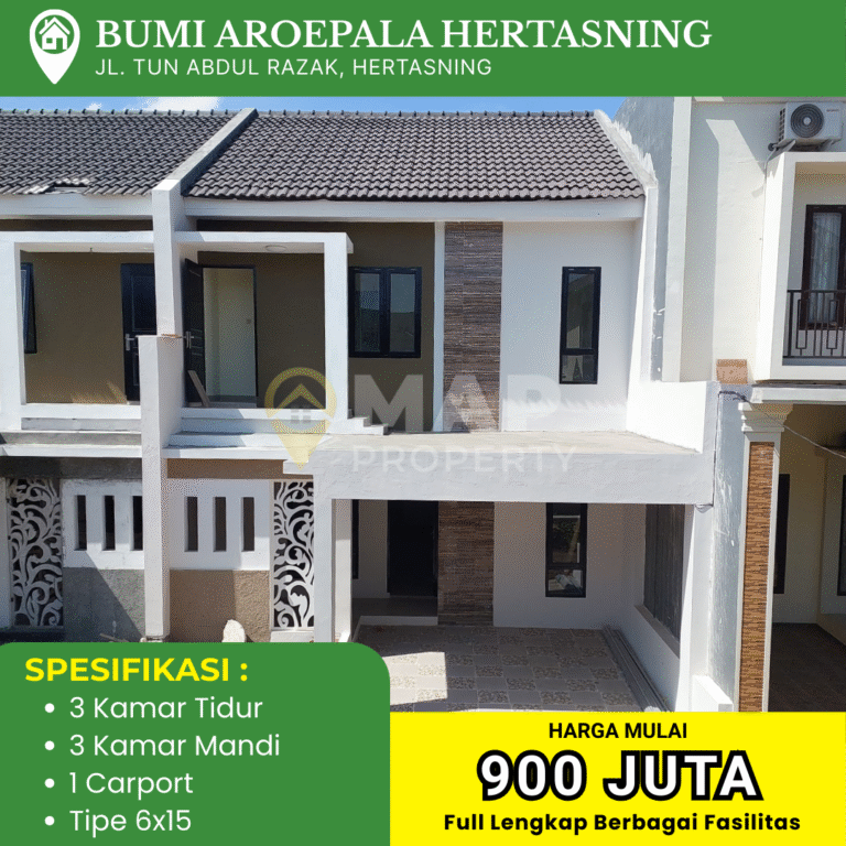 Rumah Modern 2 Lantai Di Hertasning Hanya 900 JT