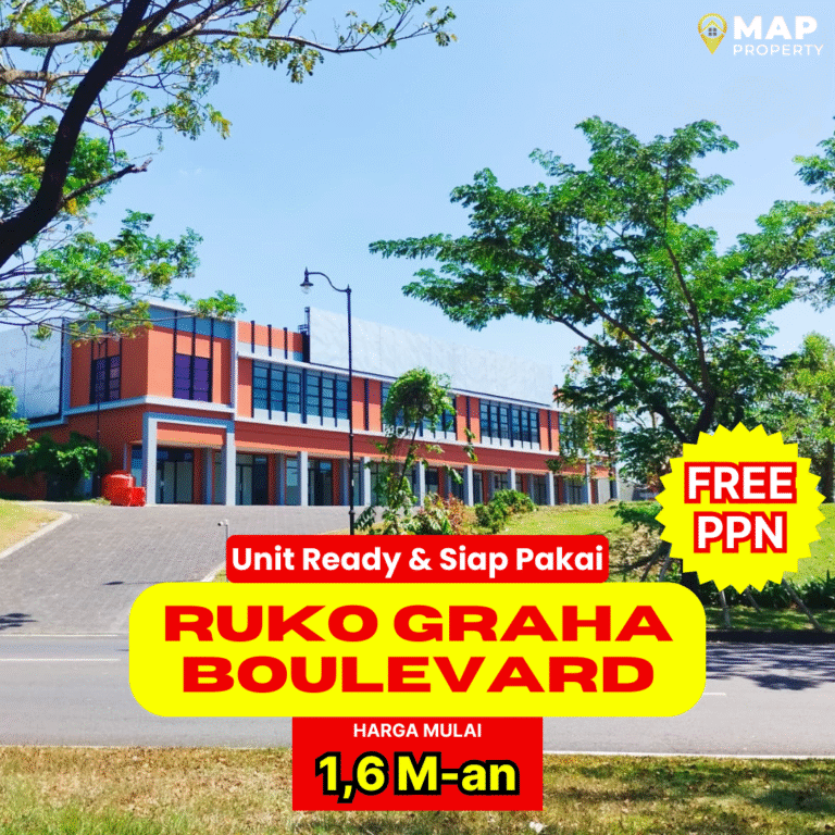 Ruko Graha Boulevard Strategis Dekat Bandara Promo Free PPN